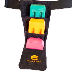 cunei da boscaiolo con borsa porta cunei