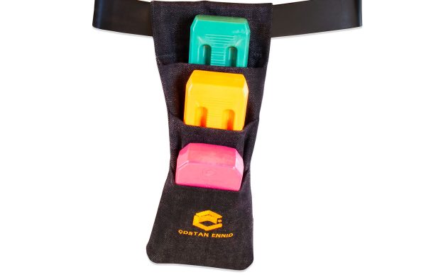 cunei da boscaiolo con borsa porta cunei